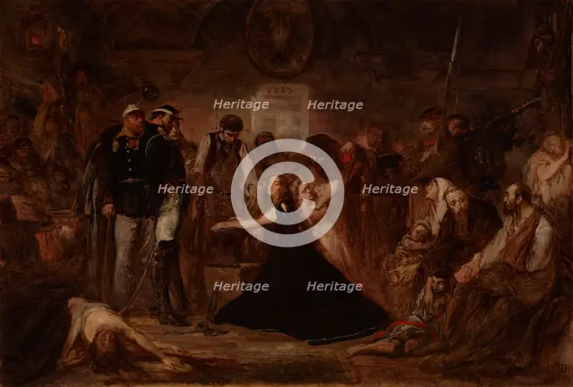 Polonia 1863 (Poland Enchained), 1864. Creator: Jan Matejko.