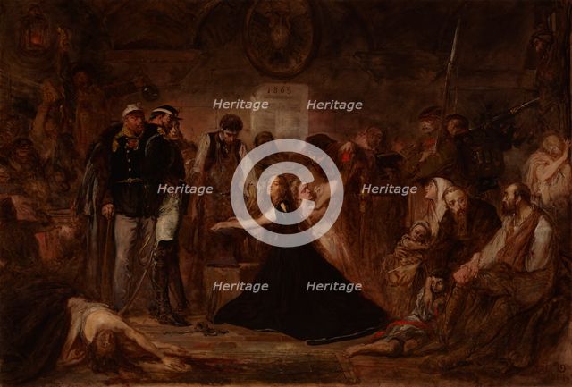 Polonia 1863 (Poland Enchained), 1864. Creator: Jan Matejko.
