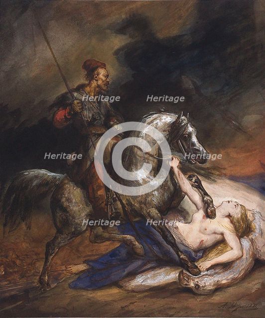 Polonia. Allegory of the November Uprising, 1831.
