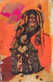 Polovtsian Maiden. Costume design for the opera Prince Igor by A. Borodin, 1934. Creator: Fyodor Fyodorovsky