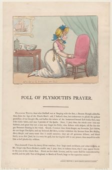 Poll of Plymouth's Prayer, September 20, 1801., September 20, 1801. Creator: Thomas Rowlandson