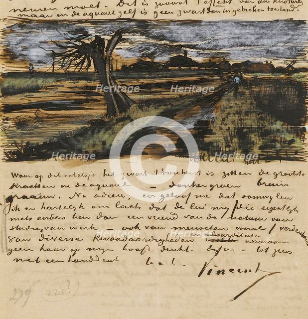 Pollard Willow. Letter to Theo van Gogh.