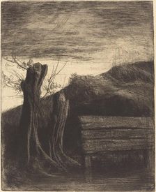 Pollard Willows (Les saules tetards). Creator: Alphonse Legros