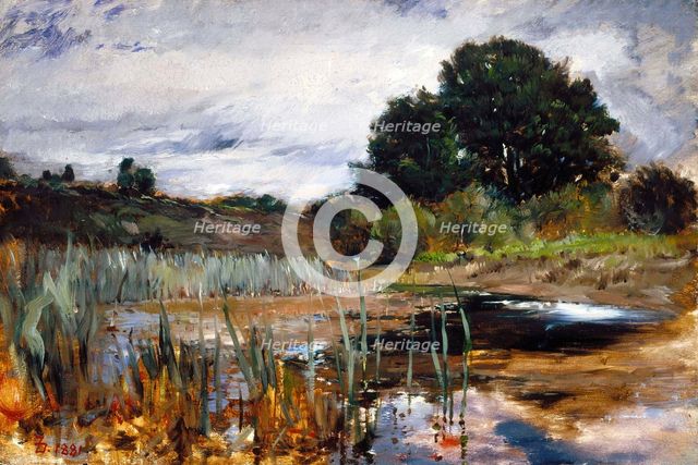 Polling Landscape, 1881. Creator: Frank Duveneck.