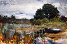 Polling Landscape, 1881. Creator: Frank Duveneck