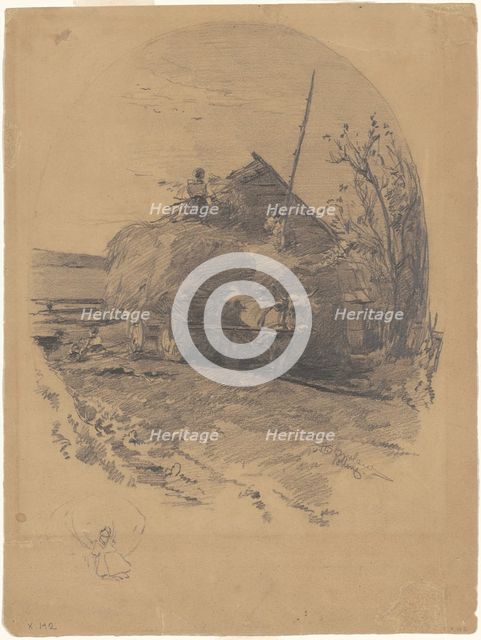 Polling [recto], late 19th century. Creator: Walter Shirlaw.