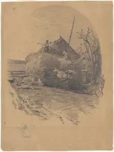 Polling [recto], late 19th century. Creator: Walter Shirlaw