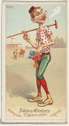 Polo, from World's Dudes series (N31) for Allen & Ginter Cigarettes, 1888. Creator: Allen & Ginter