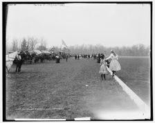 Polo grounds at Georgian Court, Lakewood, N.J., c1900. Creator: William H. Jackson