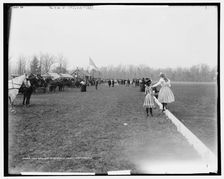 Polo grounds at Georgian Court, Lakewood, N.J., c1900. Creator: William H. Jackson