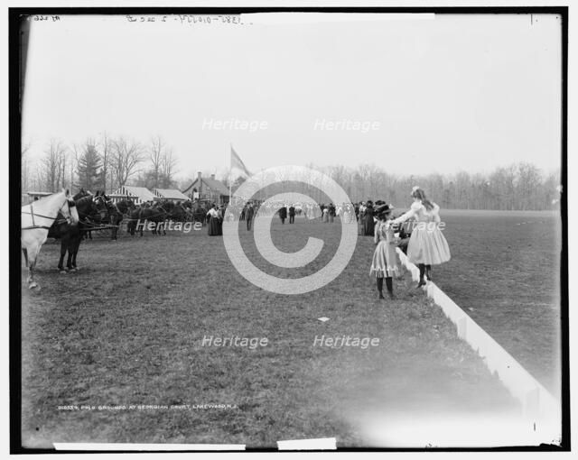 Polo grounds at Georgian Court, Lakewood, N.J., c1900. Creator: William H. Jackson.