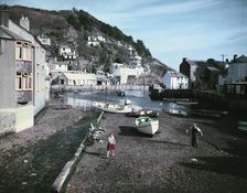 Polperro Harbour, Cornwall, c1955-1965. Creator: Arthur Charles Kirby Ware