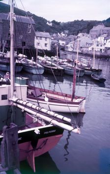 Polperro Harbour, Cornwall, c1955. Creator: Arthur Charles Kirby Ware