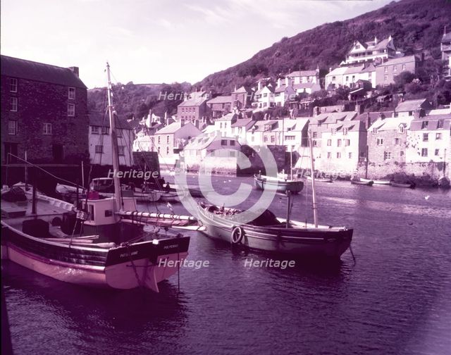 Polperro Harbour, Cornwall, c1955. Creator: Arthur Charles Kirby Ware.