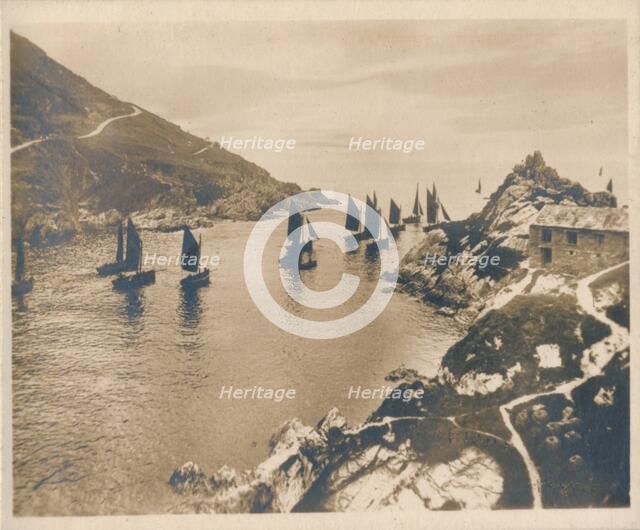 'Polperro Harbour & Peak Rocks', 1927. Artist: Unknown.