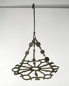 Polycandelon with Crosses, Byzantine, 500-700. Creator: Unknown