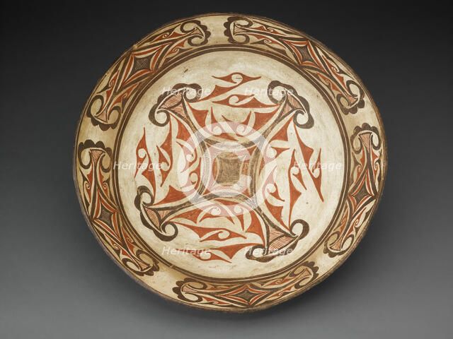 Polychrome Bowl, c. 1890. Creator: We'wah.