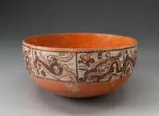 Polychrome Bowl Depicting Eight Abstract Motifs on Exterior, 1200/1521. Creator: Unknown