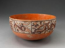 Polychrome Bowl Depicting Eight Abstract Motifs on Exterior, 1200/1521. Creator: Unknown