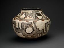 Polychrome Jar, c. 1890. Creator: Unknown