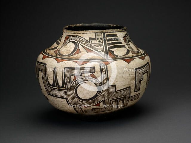 Polychrome Jar, c. 1890. Creator: Unknown.