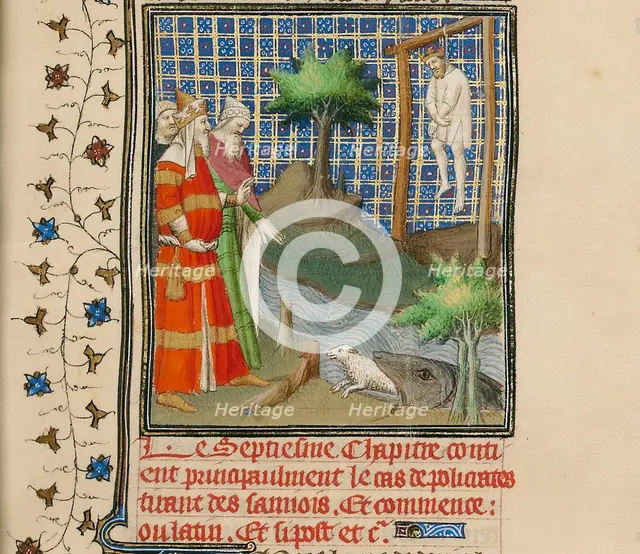 Polycrates Hanged, ca 1413-1415. Artist: Boucicaut Master, (Master of the Hours for Marshal Boucicaut) (active 1405-1420)