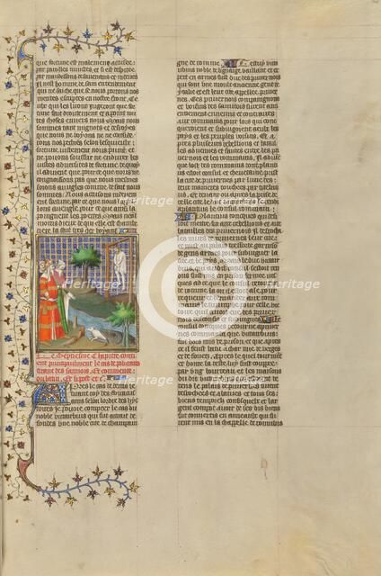 Polycrates Hanged; Des cas des nobles hommes et femmes, about 1413-1415. Creator: Boucicaut Master.