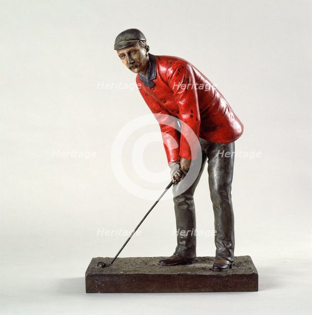 Polydrone bronze figure of John E Laidley, c1880. Creator: Unknown.