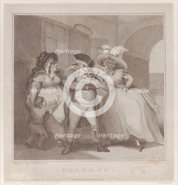 Polygamy, [August 1, 1787], reissued July 1, 1802. Creator: Edward Williams.