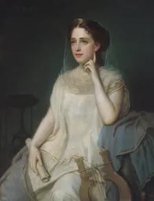 Polyhymnia, 1869. Creator: Giuseppe Fagnani