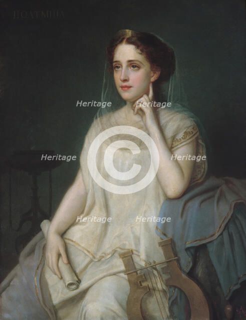 Polyhymnia, 1869. Creator: Giuseppe Fagnani.