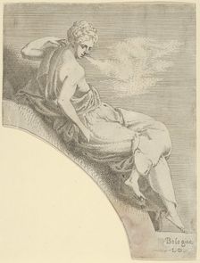 Polyhymnia, from the series Twelve Muses and Goddesses ca. 1540-45. Creator: Leon Davent