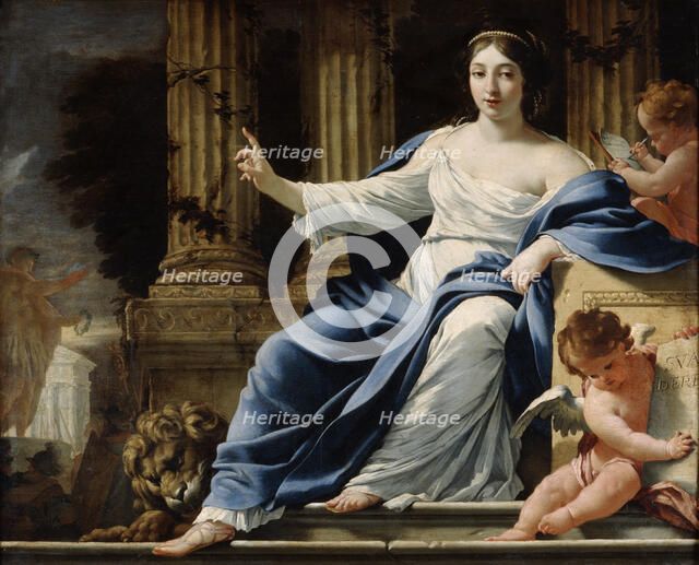'Polyhymnia, Muse of Eloquence', 17th century. Artist: Simon Vouet