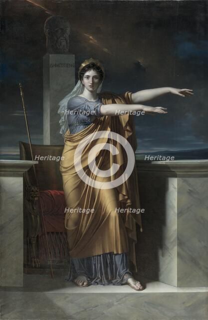 Polyhymnia, Muse of Eloquence, 1800. Creator: Charles Meynier (French, 1768-1832).