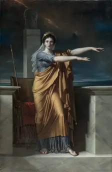 Polyhymnia, Muse of Eloquence; Erato, Muse of Lyrical Poetry; Apollo, God of Light..., 1800. Creator: Charles Meynier (French, 1768-1832)