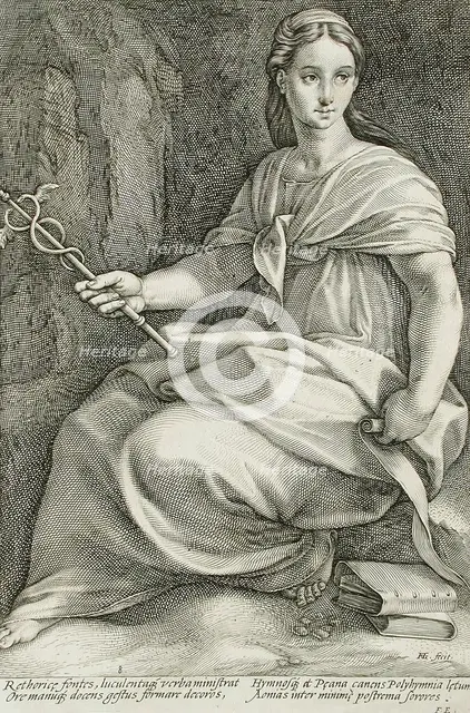 Polyhymia, 1592. Creator: Hendrik Goltzius.