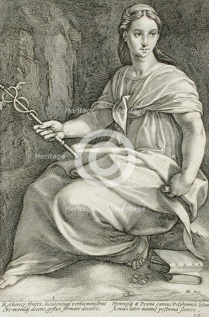Polyhymia, 1592. Creator: Hendrik Goltzius.