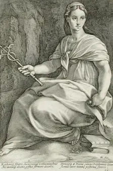 Polyhymia, 1592. Creator: Hendrik Goltzius