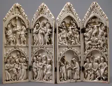 Polyptych with Scenes from Christ's Passion, French or German, ca. 1350. Creator: Unknown