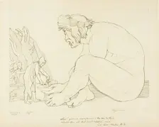 Polyphemus Begging Ulysses for More Wine, n.d. Creator: John Flaxman