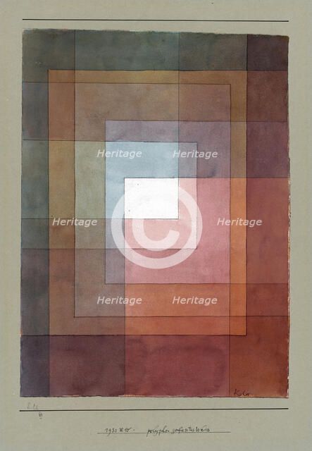 Polyphon gefasstes Weiss (Blanc polyphoniquement serti), 1930. Creator: Klee, Paul (1879-1940).