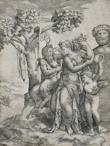 Pomona and Pan, 1550s. Creator: Giulio Bonasone