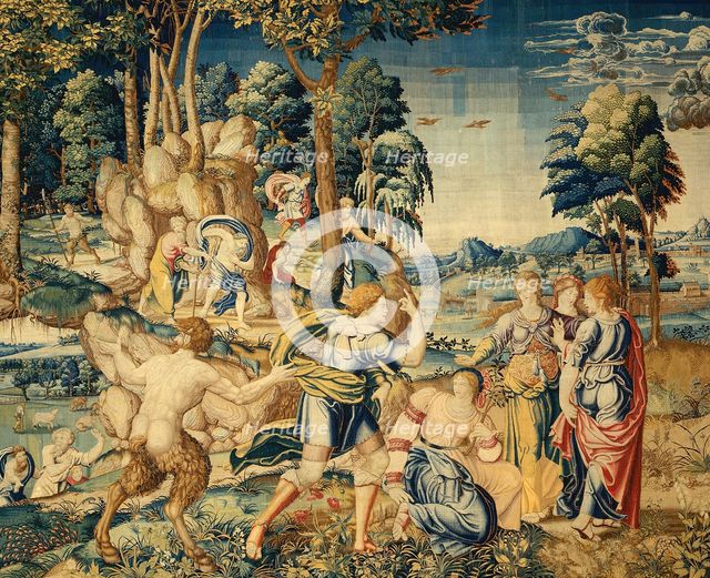 Pomona Surprised by Vertumnus and Other Suitors, 1535/40. Creator: Unknown.