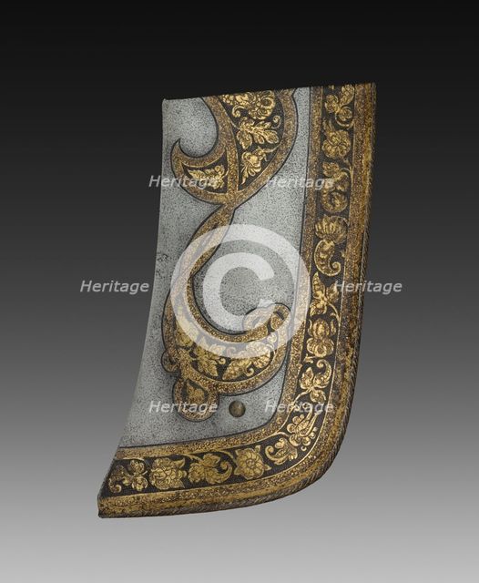 Pommel Plate of a Saddle (from the Garniture of Rudolf II), c. 1571. Creator: Anton Peffenhauser (German, 1525-1603).