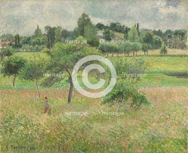 Pommiers à Éragny, 1894. Artist: Pissarro, Camille (1830-1903)