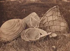 Pomo Seed, Gathering Utensils, 1924. Creator: Edward Sheriff Curtis