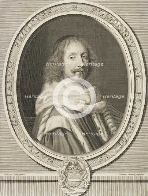 Pompone II de Bellièvre, 1657. Creator: Robert Nanteuil.