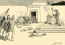 Pompey in the Temple of Jerusalem 1890. Creator: Unknown