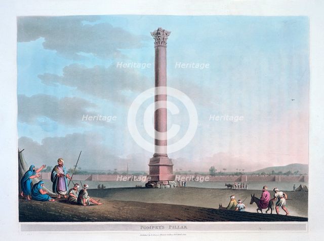 'Pompey's Pillar', 1801. Artist: Thomas Milton