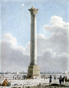 Pompey's Column, Alexandria 1798 1798. Artist: Vivant Denon
